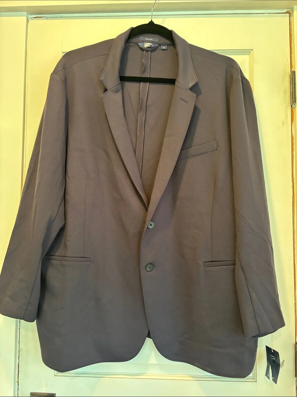 Lands' End Men's School Uniform Men’s Ponte Knit Blazer, True Navy, XXXL